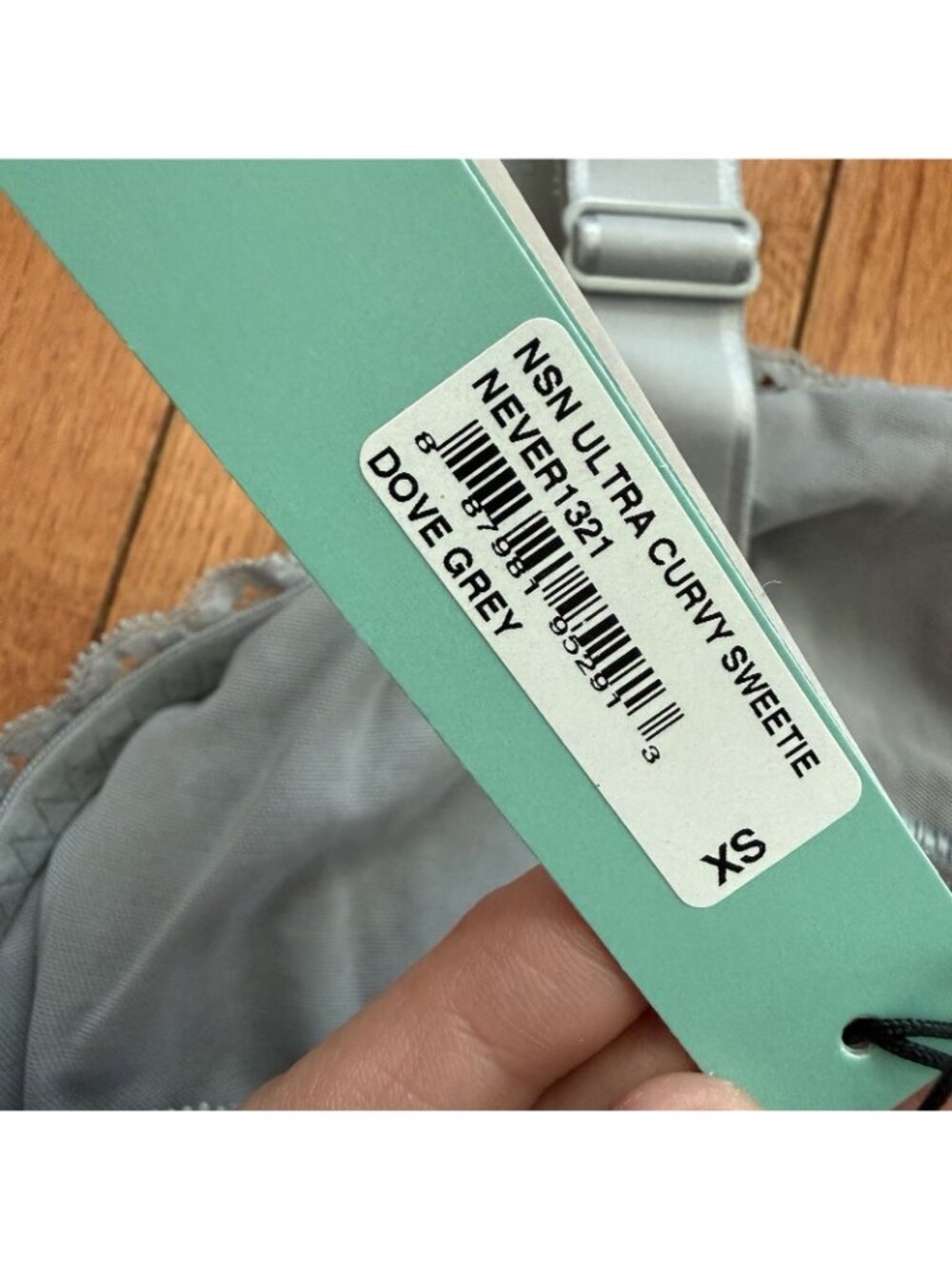 Cosabella Ultra Curvy Sweetie Bralette Lace Dove Gray XS NWT Wireless Bra - Picture 8 of 9